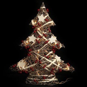 Stort Lysende Dekorasjonsjuletre 50 cm (1 stk.)