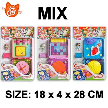 44 Cats Miao City på Kort – 18x4x28 cm – Assortert (40 stk.)