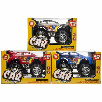 Monster Truck i Displayeske (6 stk.)