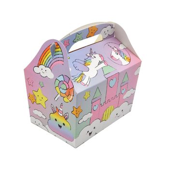 MENUBOX ENHJØRNING / UNICORN - Mål 18.5x12x19 CM - FOODBOX - KIDSBOX (24 stk.)