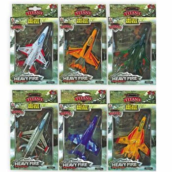 F16 Fly i Die-Cast Metall (6 stk.)