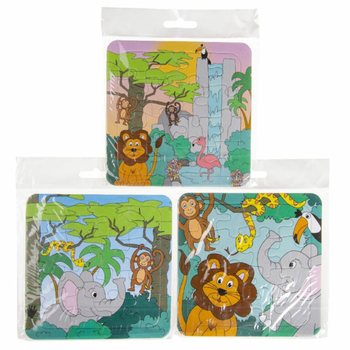 Miks Jungelpuslespill (14x14cm) - Fordelspakke 50 stk.