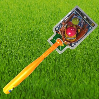 Baseballtre med ball og hanske (6 stk.)