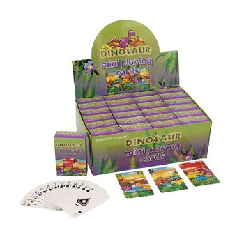 MINI SPILLEKORT – MODELL: DINOSAUR I DISPLAY (24 stk.)