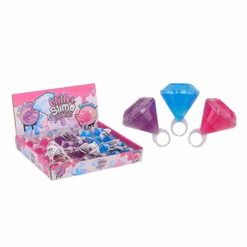 GLITTER SLIMRINGER I DISPLAY (24 stk.)
