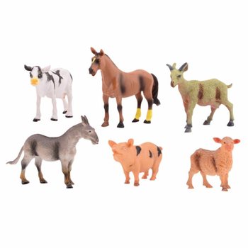 ANIMAL WORLD - LEKSETT MED 6 STK. BONDEG&Aring;RDSDYR LEKEFIGURER (1 stk.)