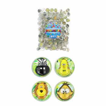 Mix Jungeldyr Spretballer - Ø 3,3 cm (100 stk.)