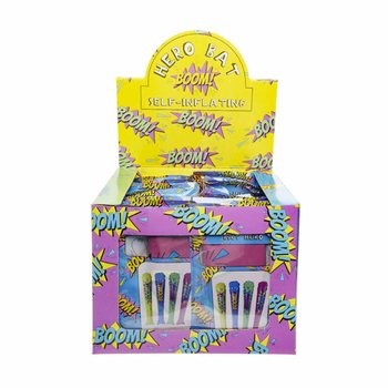 Selvoppbl&aring;sbar K&oslash;lle - Superhelt BOOM! - 49x13cm - Display (48 stk)