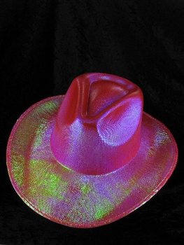 Glitter Cowboyhatt - R&oslash;d