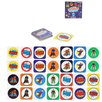 SM&Aring; MEMORYSPILL - MODELL: SUPERHELT - I DISPLAY (64 stk.)
