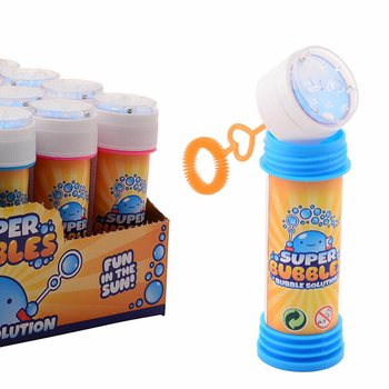 AQUA FUN - S&Aring;PEBOBLER, 60ML MED KULESPILL I DISPLAY (24 stk.)