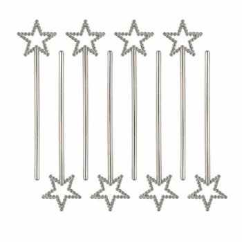 Tryllestav med stjerne, 17 cm (1 pakke à 8 stk.)