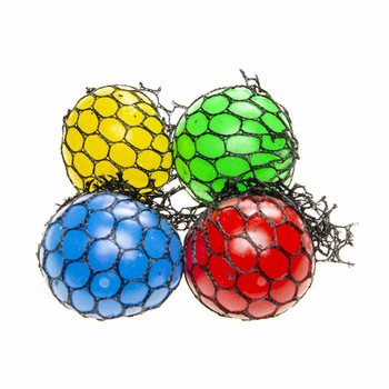 SQUISHY-BALL - Diameter: 5 CM - MIX STERKE FARGER I DISPLAY (24 stk.)