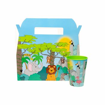 MENUBOKS JUNGLE - 22,5 x 12 x 9,5 cm (24 stk.)