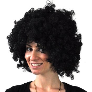 Afroparykk Svart (5 stk.) - Grossist Festutstyr