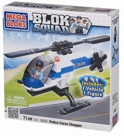 MEGABLOKS BLOK SQUAD POLITIHELIKOPTER - 2433 (1 stk.)