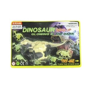 OPPDRAGBAR GLOW IN THE DARK DINO (6 stk.)