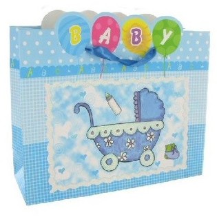 FØDSELSPOSE - BABY BLÅ (12 stk.)