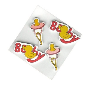 DEKORASJONSKLISTREMERKER - BABYROSA (20 stk.)