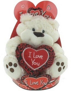 Stor Plysjbjørn 'I Love You' (2 stk.)