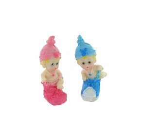 Baby i Sko Dekorasjon 7 cm (16 stk.)