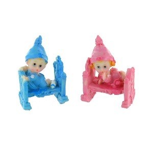 Dekorasjon Baby i Seng 7,5 cm (12 stk.)