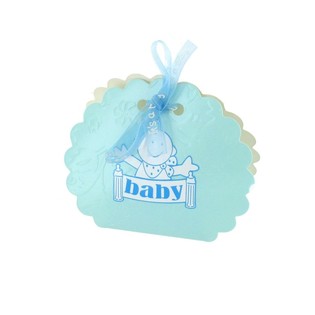 Gaveesker til f&oslash;dsel / baby shower - Bl&aring; (12 stk.)