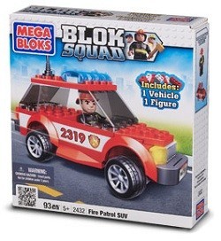 MEGABLOKS BLOK SQUAD BRANNBIL SUV - 2432 (2 stk.)