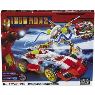 MEGA BLOKS Iron Man 2 Whiplash Showdown Lekesett - 1980