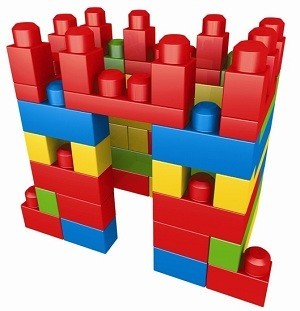 MEGA BLOKS Byggeklosser i Bag (70 Deler) - 8309