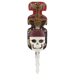 Piratmaske med stort sverd (6 stk.)