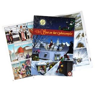 TEGNESERIEALBUM "SINTERKLAAS OG CYBERKOMPLOTTET" (12 stk.)