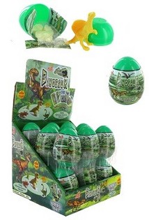 OVERRASKELSESEGG MED DINO OG GODTERI (18 stk.)