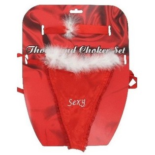 SEXY STRING OG CHOKER PÅ KORT (12 stk.)
