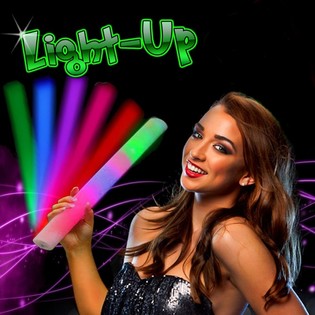 LED-skumpinner - Flerfargede Partypinner (25 stk.)
