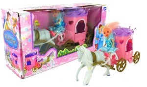 Prinsessevogn med Hest - Lekesett B2B