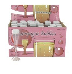 Såpebobler Champagneglass (24 stk.) - Bryllup