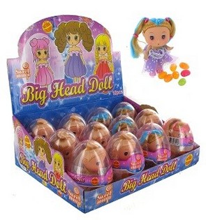 Figur med godteri i egg (12 stk.)