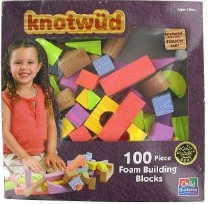 KNOTWUD 100 Skumklosser Byggeklosser (4 stk.)