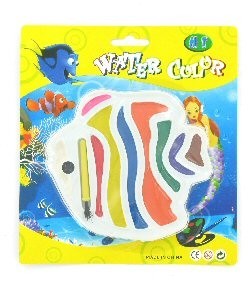 Vannfargesett - Modell Fisk p&aring; Kort (12 stk.)