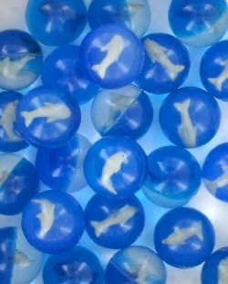 Spretteball Delfin - 4cm (24 stk.)