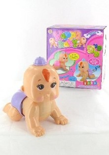 Krabbende baby med lyd