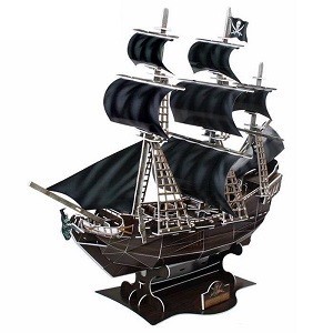 3D-puslespill - Piratskipet Queen Anne's Revenge