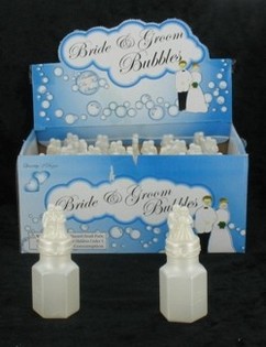 Bryllupssåpebobler - Brudepar-modell (24 stk.)