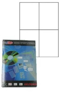 Skriveretiketter Selvklebende (100 Ark)