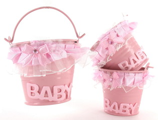DEKORASJONSBØTTE - BABYROSA (12 stk.)