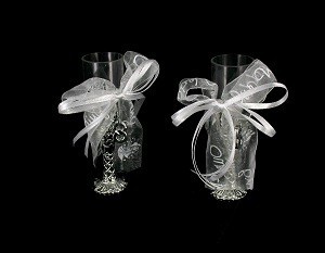 DEKORATIVE CHAMPAGNEGLASS (6 stk.)