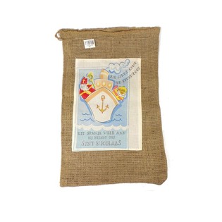 Mellomstor Jutesekk Sinterklaas / Julenissen (2 stk.)