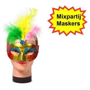 Partivare Fest- og Venetianske Masker (54 stk.)