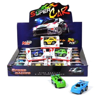 Mini Friksjonsbiler i Display (24 stk.)
